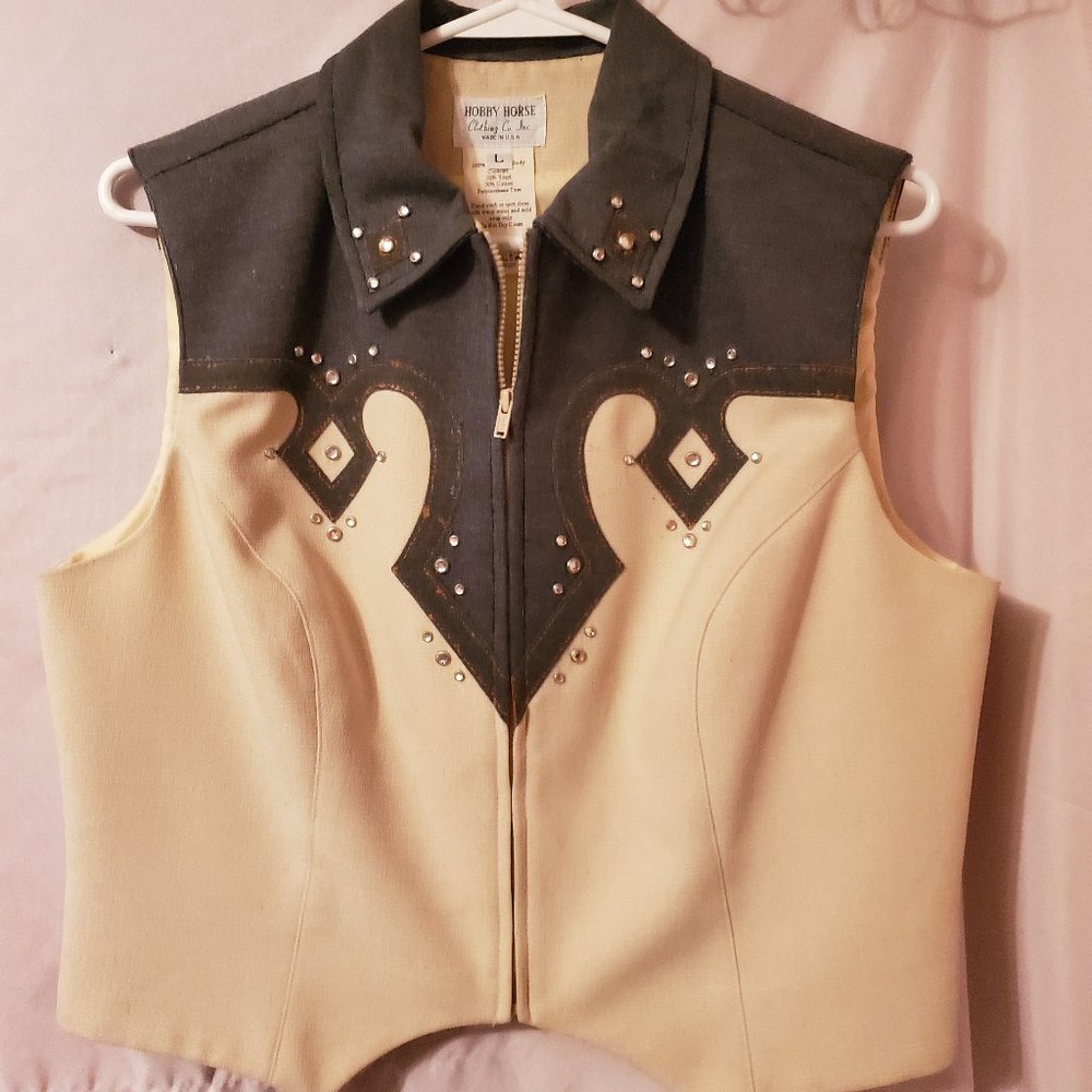 Hobby Horse One of a kind Vest with Matching Cuffs